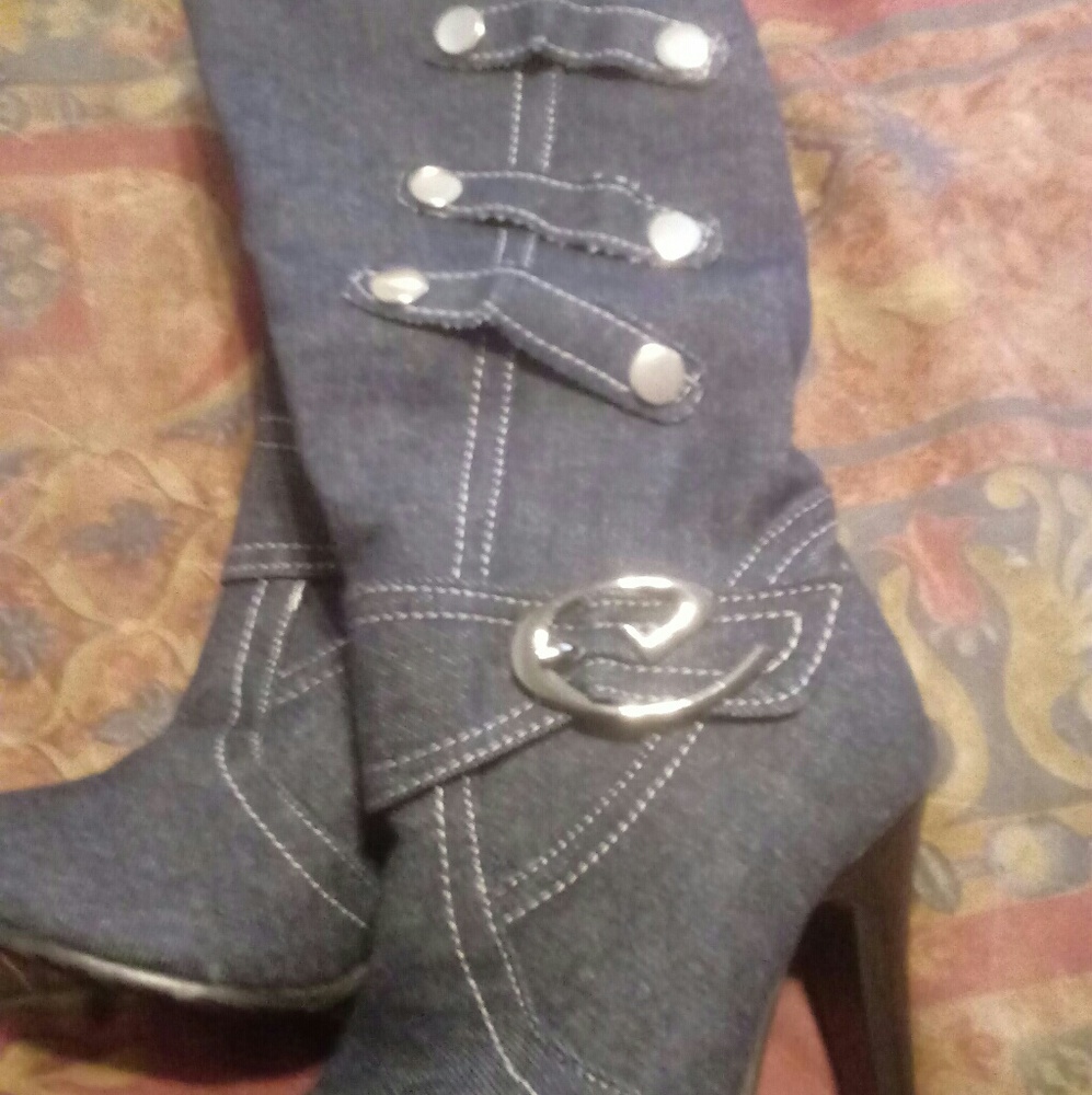 New denim boots
